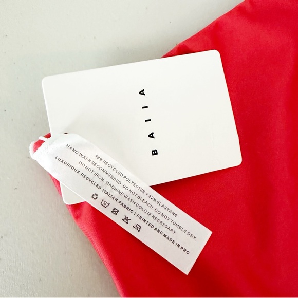 NWT Baiia Cosmopolitan Reversible Bikini Bottom Pink and Coral Red AU 26 US 22 - Picture 8 of 10